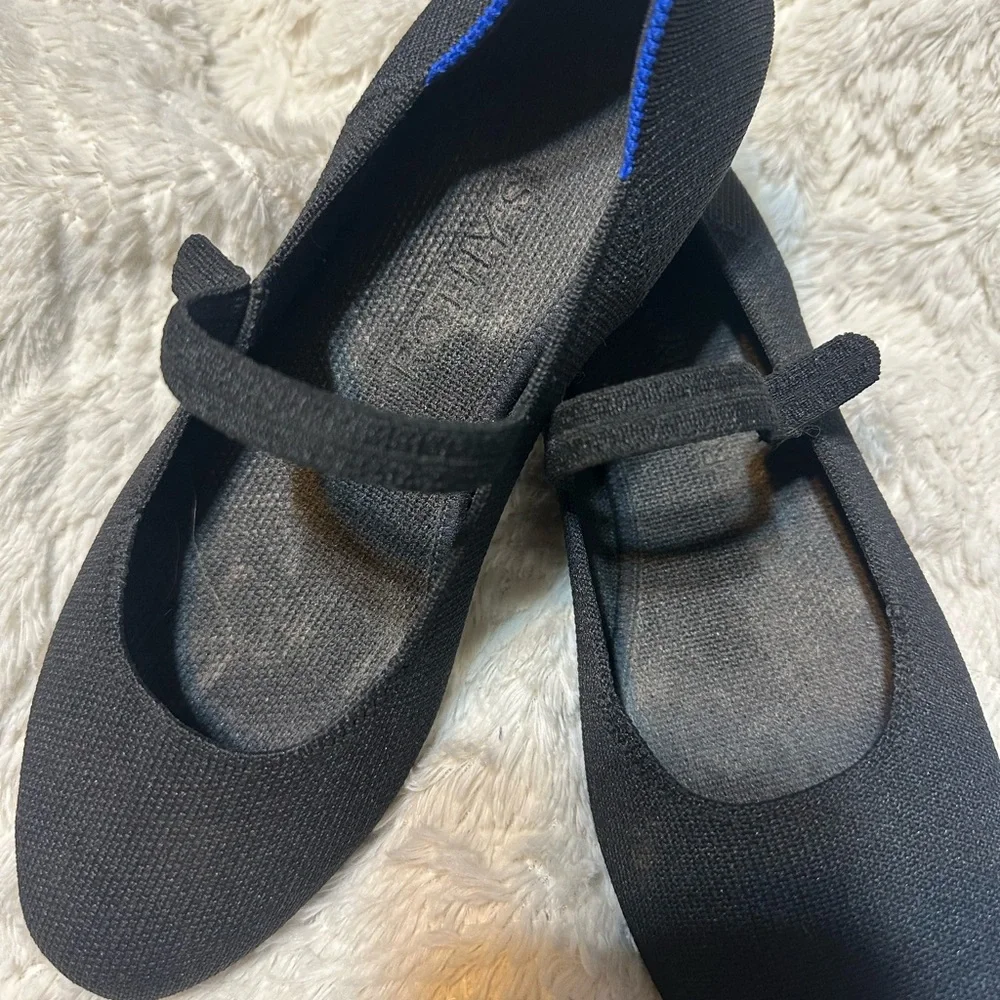 Rothy's Black and Blue Flats - Picture 2 of 5